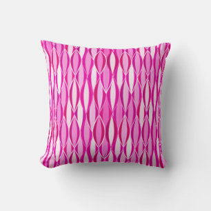Ribbon Print Mitte des Jahrhunderts - Schattierung Kissen