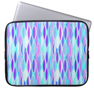 Ribbon Print Mitte des Jahrhunderts - violett und  Laptopschutzhülle