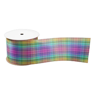 Ribbon - Rainbow Madras Satinband