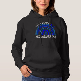 Ribbon Regenbogen May We Wear Blue As Awareness Mo Hoodie