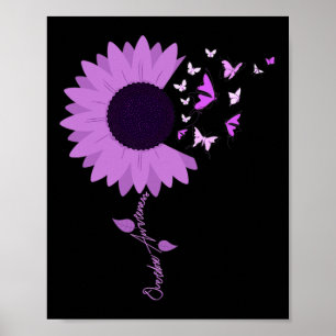 Ribbon Sonnenblume Schmetterling Überdosierung Sen Poster