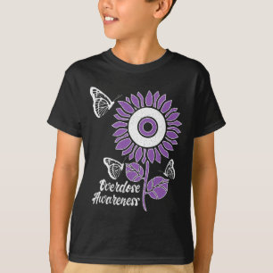 Ribbon Sonnenblume Schmetterling Überdosierung Sen T-Shirt