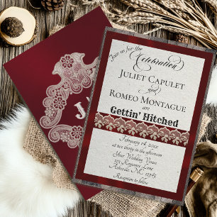 Ribbon & Spitze - Heiraten - Burgund