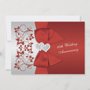 RIBBONROT, Silberblume 25. Jubiläum Einladung