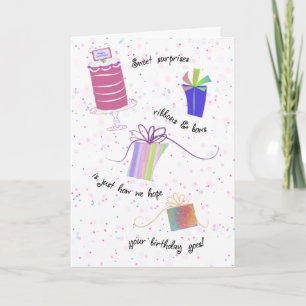 Ribbons and Bows Happy 60. Geburtstag Gruß Karte