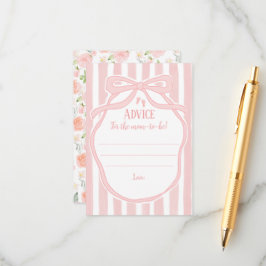 Ribbons Bows & Toes Babyduschberatung für Mama Begleitkarte