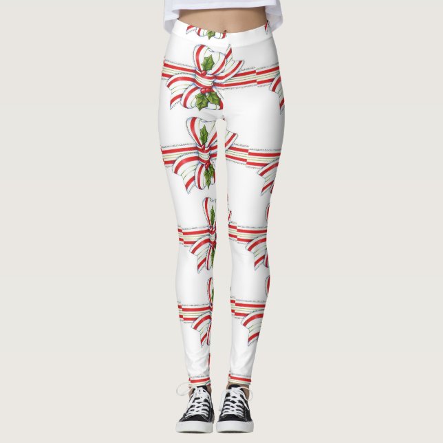***RIBBONS RIBBONS RIBBONS*** CHRISTMAS LEGGINGS (Vorderseite)