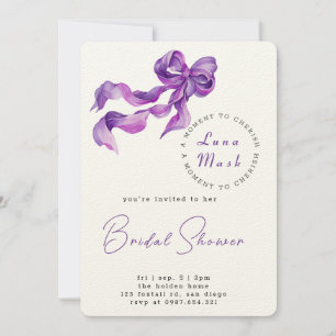 Ribbons & Romance Bridal Dusche Einladung