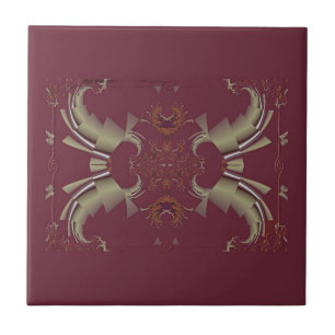 Ribbons to Claws - Burgund Fliese