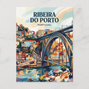 Ribeira do Porto Portugal is already quite similar Postkarte