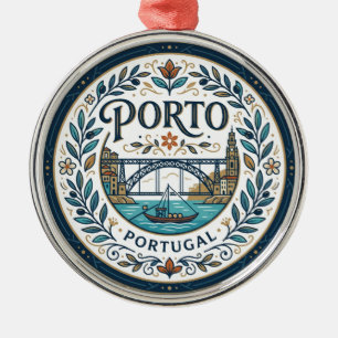 Ribeira, Porto Portugal Ornament Aus Metall