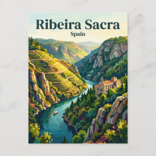 Ribeira Sacra Spanien Postkarte