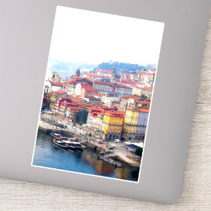 Ribeira und Douro Fluss. Porto, Portugal. Aufkleber