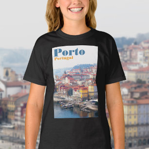 Ribeira und Douro Fluss. Porto, Portugal. T-Shirt