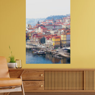 Ribeira und Douro River. Porto, Portugal Poster