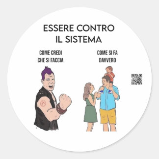 Ribellione Runder Aufkleber