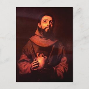 Ribera, Jos? de Hl. Franz von Assisi 1643 Techniqu Postkarte