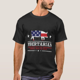 Ribertarian Rippen Schwein Patriot Grilling Rauche T-Shirt