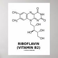 Riboflavin (Vitamin B2) Chemisches Molekül