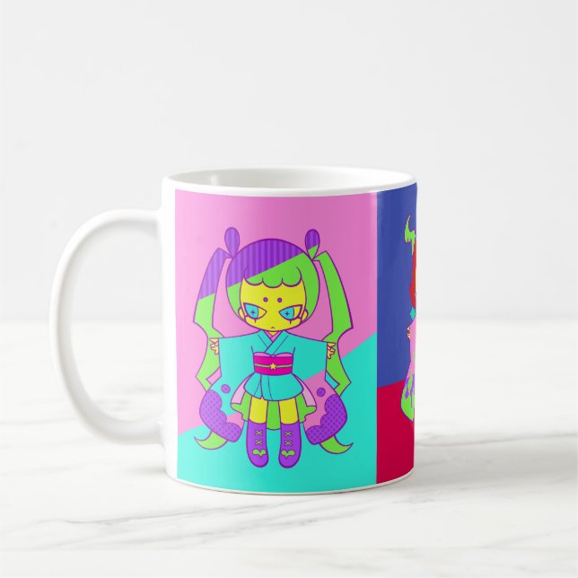Rica girls A+C+D A子＆C子＆D子 Kaffeetasse (Links)