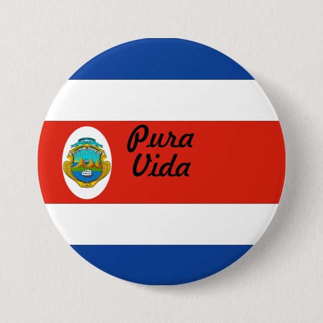 Rican Knopf der Costa Button (Vorderseite)