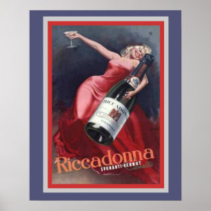 Riccadonna Vintage-Werbeposter 16 x 20 Poster
