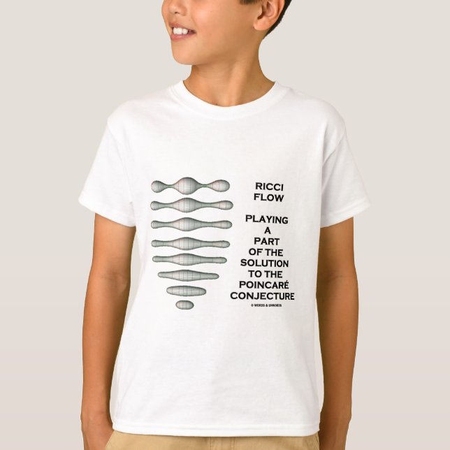 Ricci Fluss-Lösung Poincaré Vermutung (Geometrie) T-Shirt (Vorderseite)
