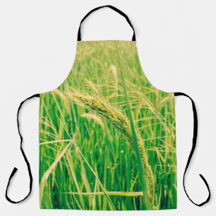 Rice field in rural and fresh, vintage styleabstr schürze