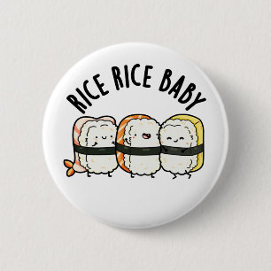 Rice Rice Baby Funny Sushi Food Puff Button
