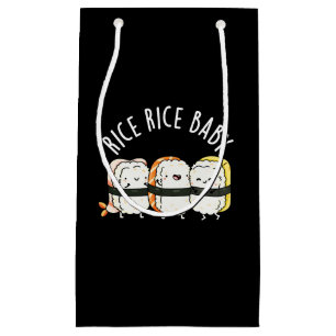 Rice Rice Baby Funny Sushi Food Puff Dark BG Kleine Geschenktüte