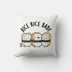Rice Rice Baby Funny Sushi Food Puff Kissen