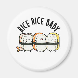 Rice Rice Baby Funny Sushi Food Puff Magnet