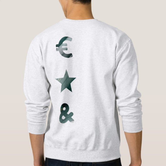 RICH Back Print Sweatshirt Trend Abstrakt grün (Von Creator hochgeladen)