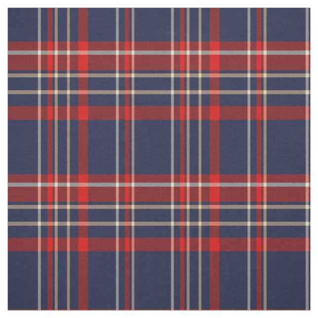 Rich Blau, Rot und Weiß Stoff (Muster)