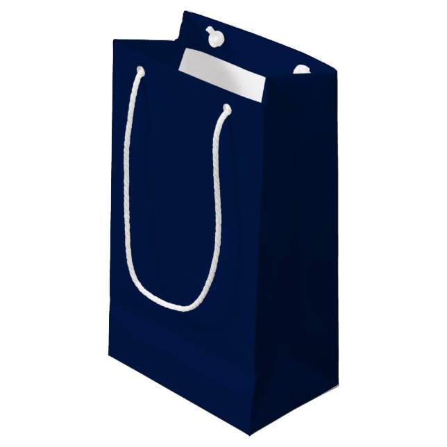 Rich Blue (Solid) Kleine Geschenktüte (Vorderseite Schrägansicht)