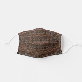 Rich Brown Abstrakt Bow Design Mund-Nasen-Maske Aus Stoff