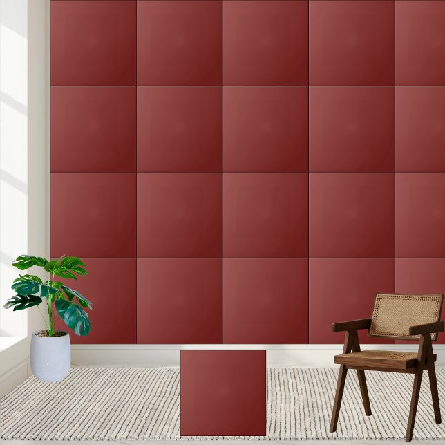 Rich Burgundy Solid Color Keramik Tile Fliese (Rich Burgundy Solid Color Ceramic Tile)