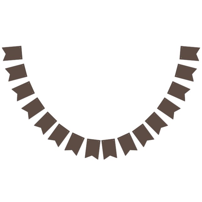 Rich Chocolate Brown Background – Wedding Wimpelkette (Alle)