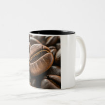 Rich Coffee Bean Texture Zwei-Tone-Tasse