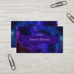 Rich Colorful Galaxy Business Card Visitenkarte