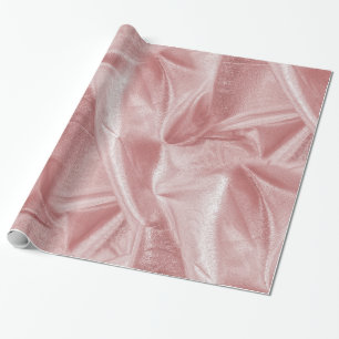 Rich Crumpled Pink Metallic Abstrakte Textur Geschenkpapier