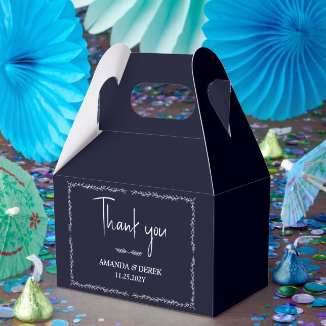 Rich Dark Blue Gastgeschenk Hochzeit Box Geschenkschachtel (Party)