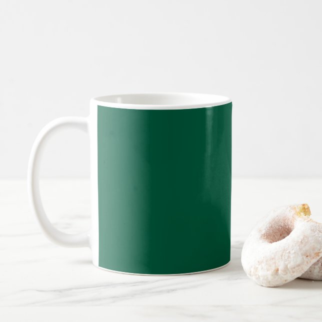 Rich Dark Green Coffee Tasse (Mit Donut)