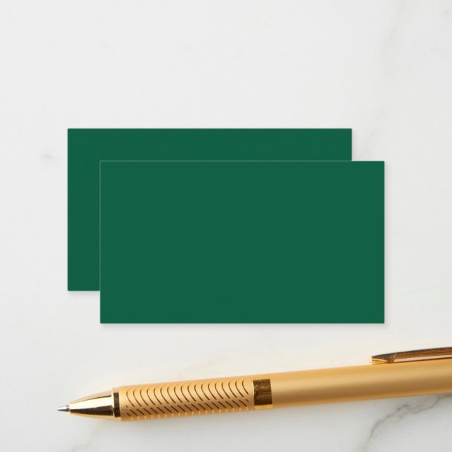 Rich Dark Green Enclosure Cards Begleitkarte (Vorderseite/Rückseite Beispiel)