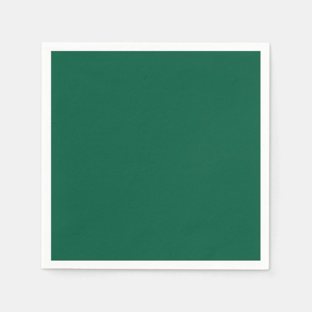 Rich Dark Green Party Napkins Serviette (Vorderseite)