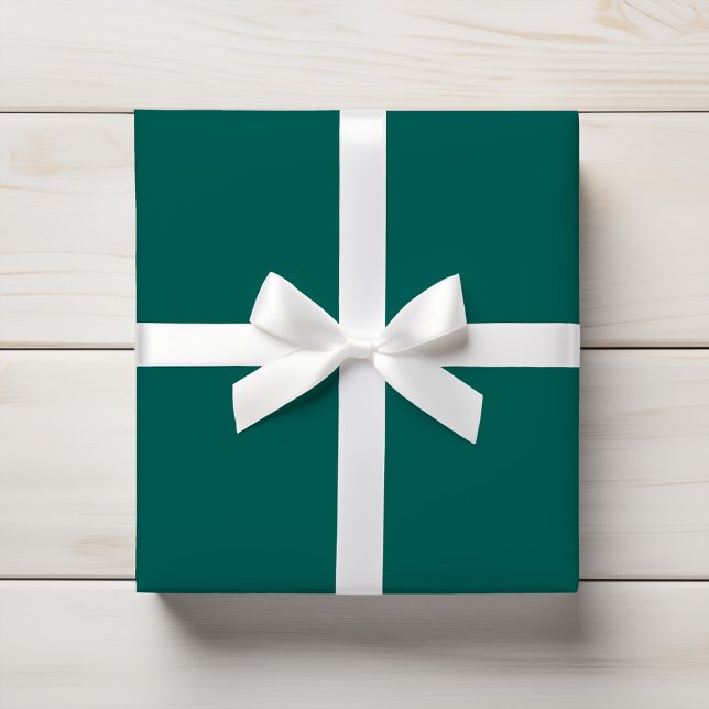 Rich Dark Green Solid Color Geschenkpapier (Von Creator hochgeladen)