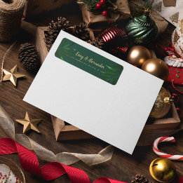 Rich Green Golden Theme Einladung Bly Band