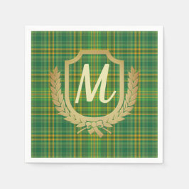 Rich Green Tartan (Kariert) Custom Serviette