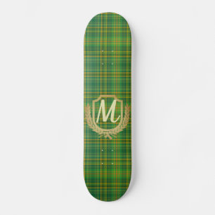Rich Green Tartan (Kariert) Custom  Skateboard