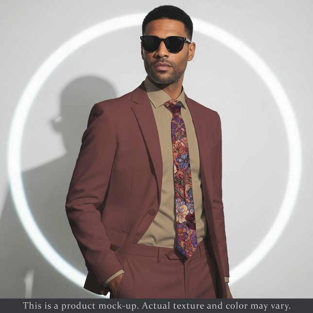 Rich Impressionist Floral Necktie Krawatte (Von Creator hochgeladen)